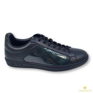 Louis Vuitton Men's Black Monogram Luxembourg Sneaker